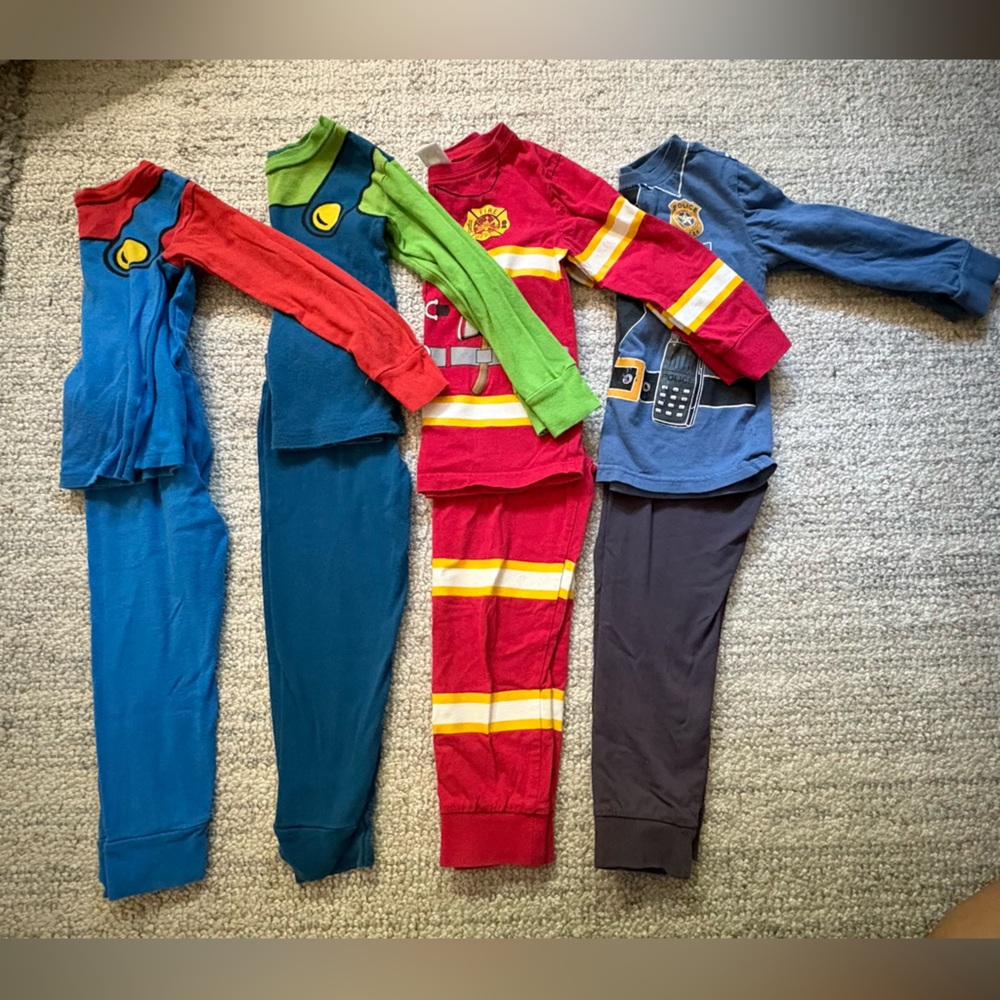 Toddler Boy Halloween PJ Bundle Sz 4T